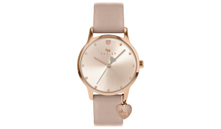 Radley ladies smart online pink leather strap watch