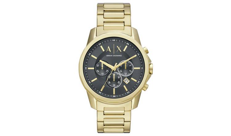 Buy Armani Exchange Men's Gold Stainless Steel Bracelet Watch | Men's ...