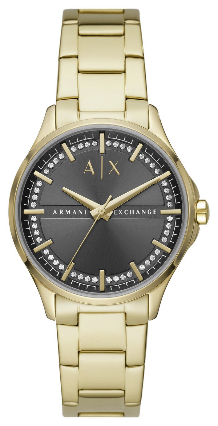 Armani Exchange Ladies Gold Stainless Steel Bracelet Watch