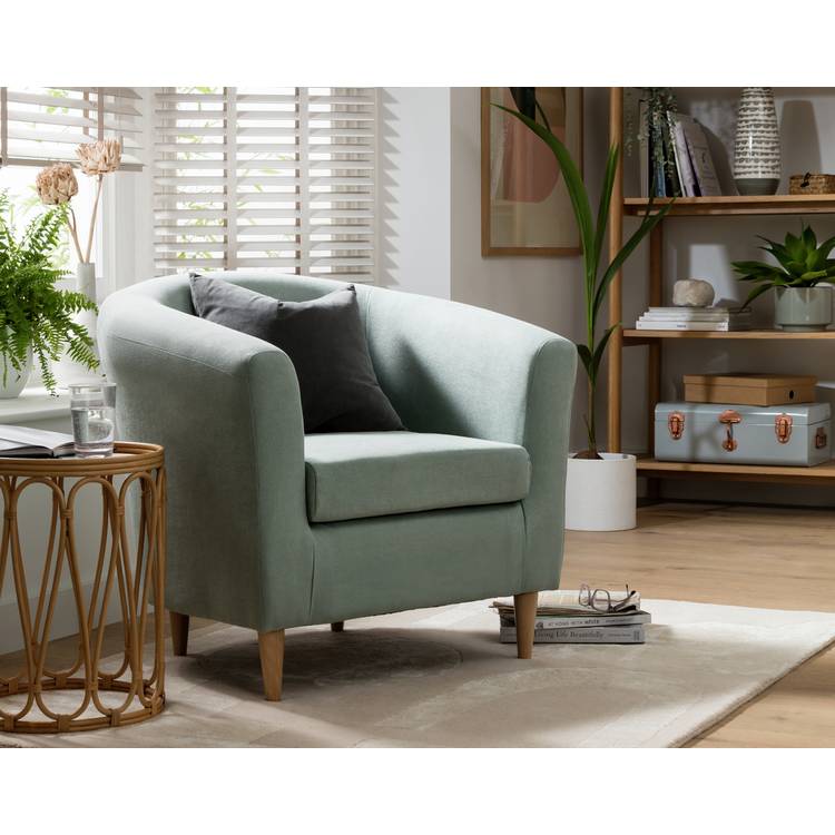 Argos Home Fabric Tub Chair - Navy 0