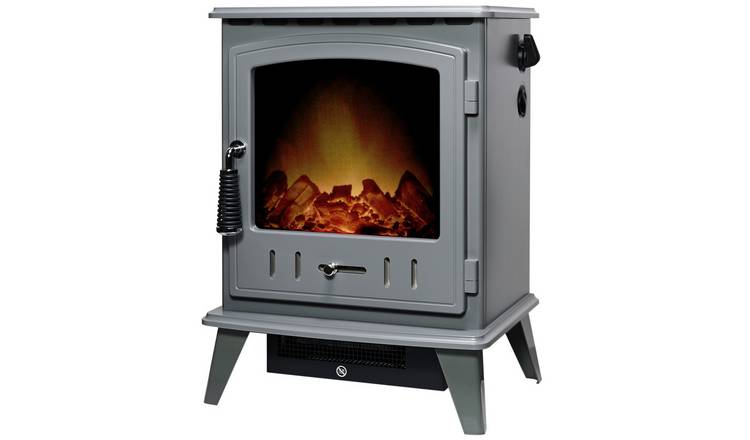 Buy Adam Aviemore Electric Stove – Grey | Electric fires | Argos