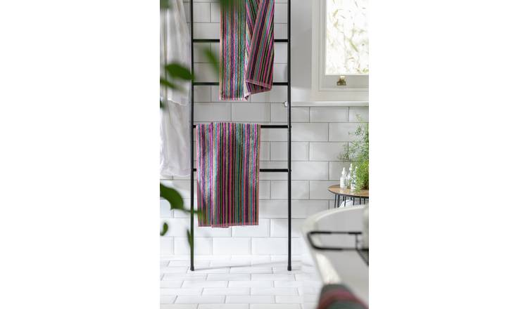 Habitat Bright Stripe 2 Pack Hand Towel - Multicoloured