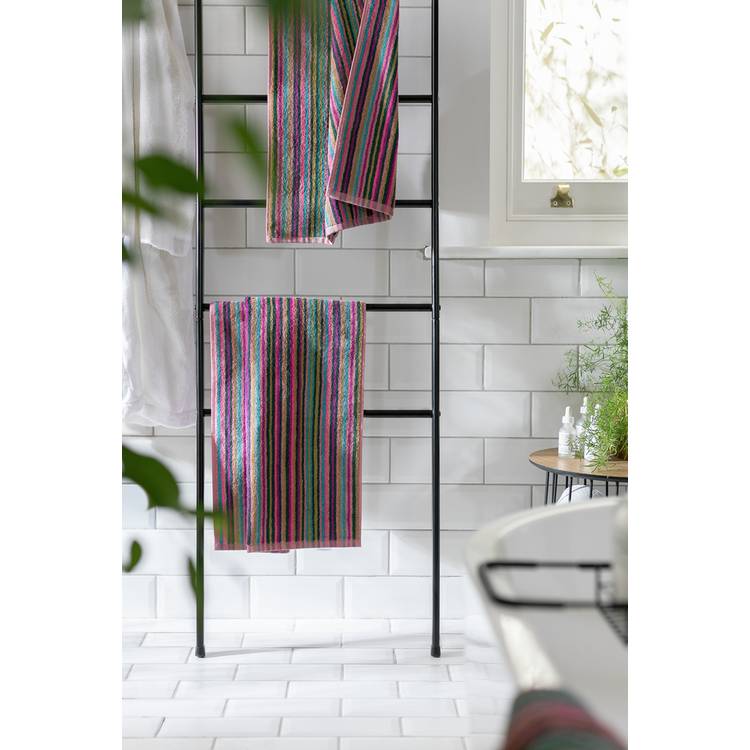 Habitat Bright Stripe 2 Pack Hand Towel - Multicoloured 0