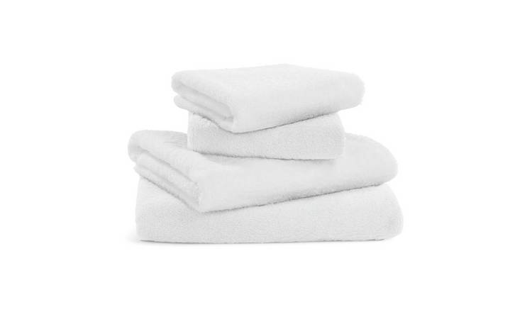 Argos Home Plain 4 Piece Towel Bale - Super White