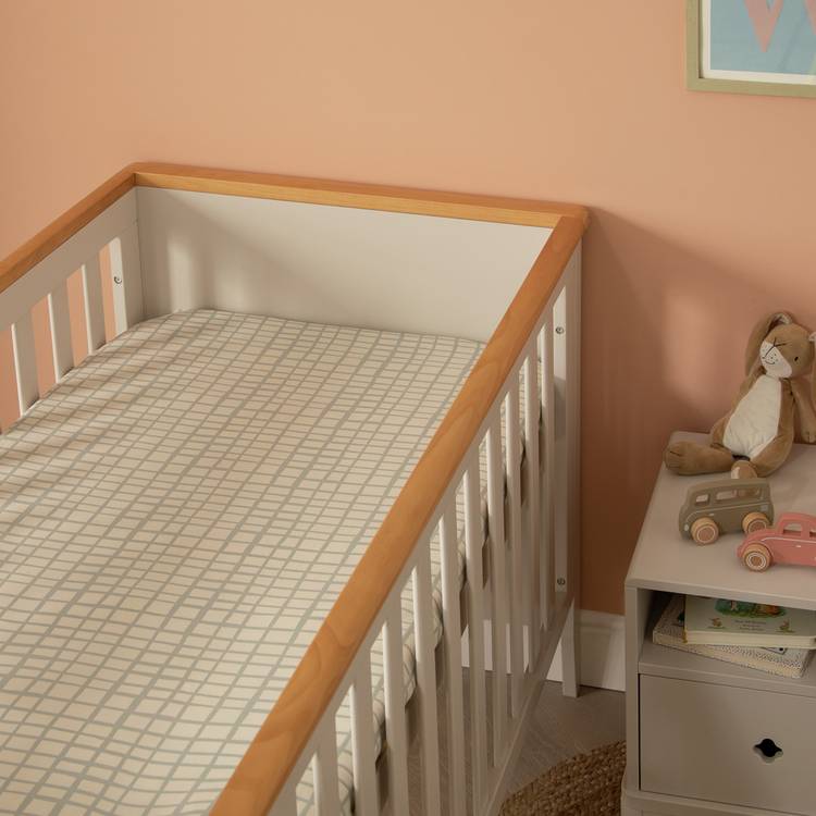 Habitat Cotton Little Farm Nursery Twin Fitted Sheet - Cots 0