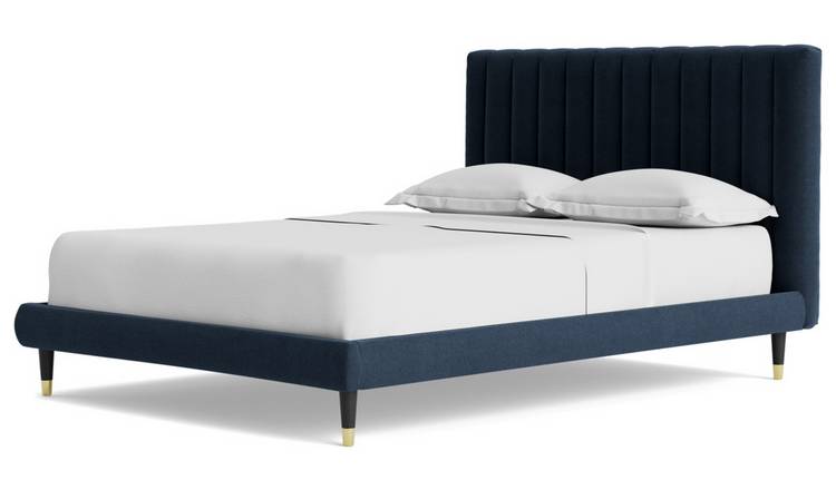 Swoon Porlock Kingsize Fabric Bed Frame - Indigo Blue