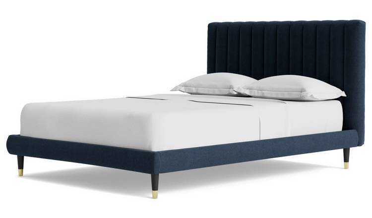 Blue full store bed frame