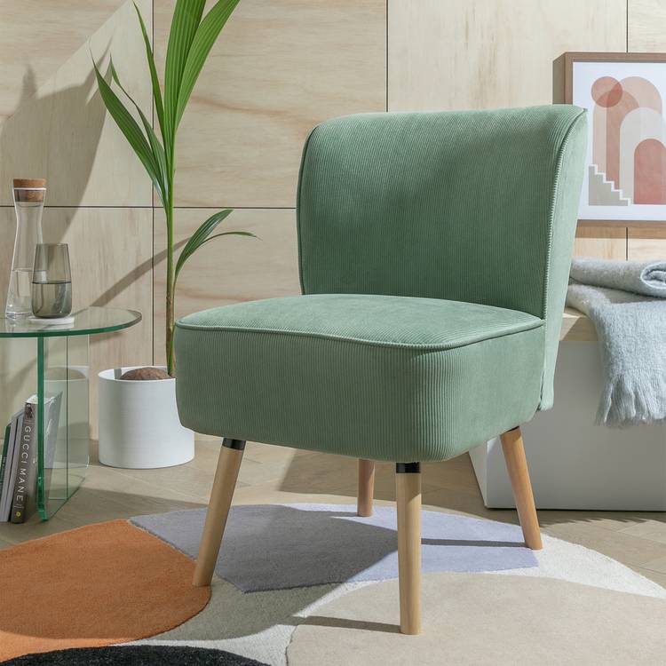 Habitat Eppy Fabric Accent Chair - Mint Green 0