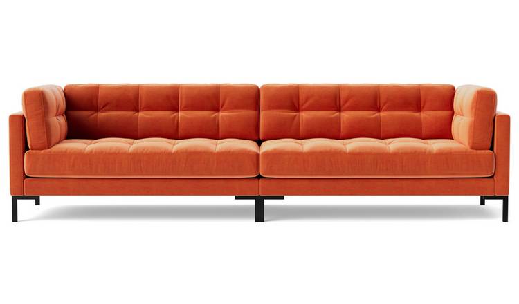 Orange deals sofa argos