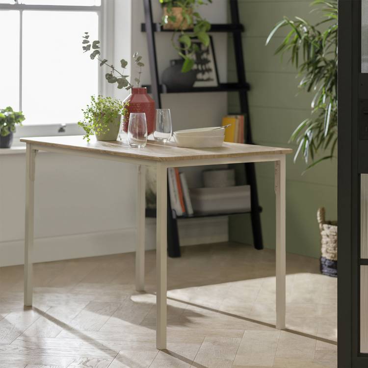Argos Home Bolitzo 4 Seater Dining Table - White 0