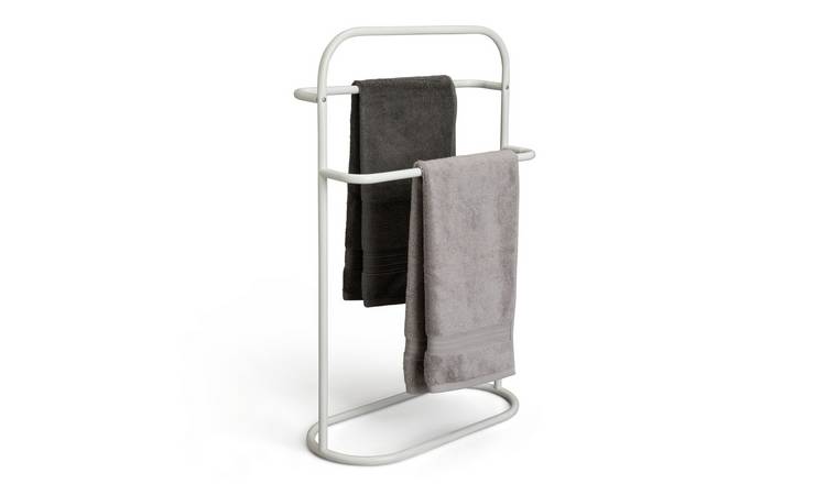 Argos chrome towel rail hot sale