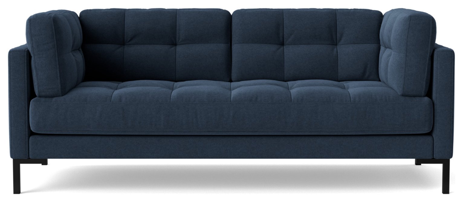 Swoon Landau Fabric 2 Seater Sofa - Indigo Blue