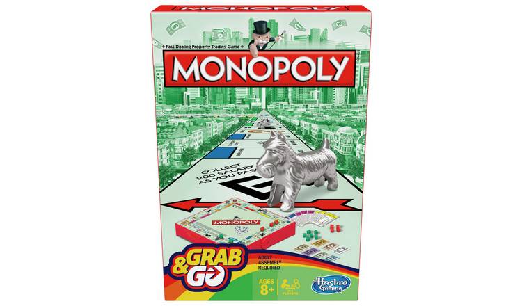 Monopoly & Hungry Hungry Hippos Grab & Go Games
