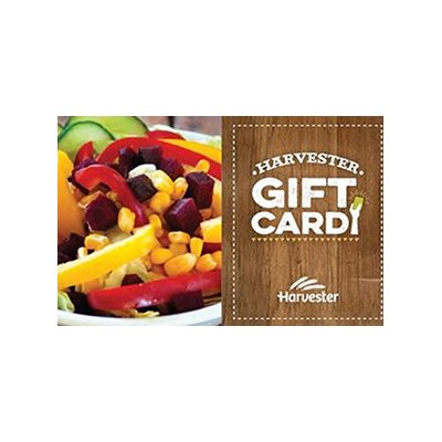 Harvester gift card.