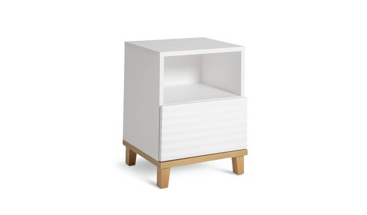 White bedside deals table argos