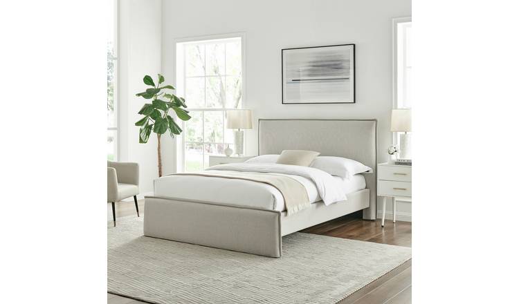 Habitat Herbie Double Fabric Bed Frame - Natural