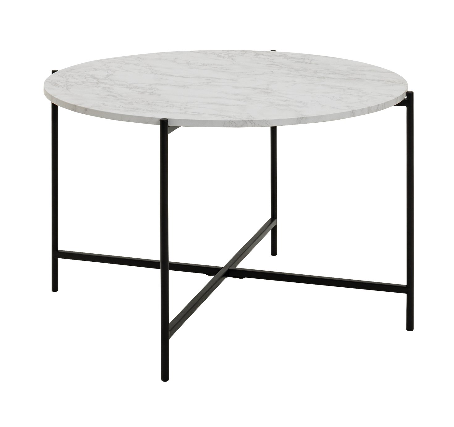 Argos Home Jules Round Coffee Table - Black & White