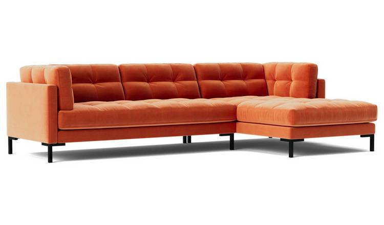 Orange deals sofa argos