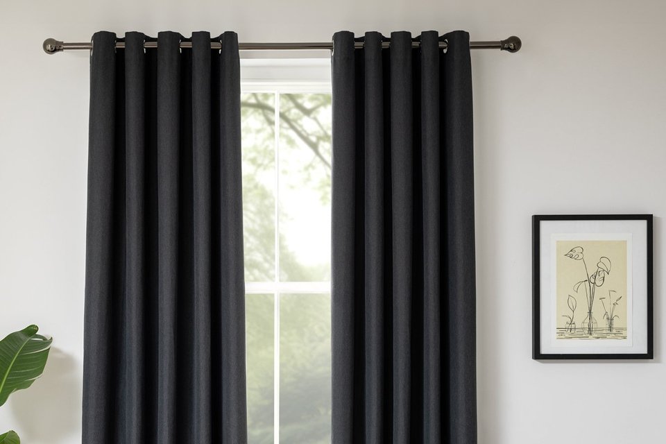 Blackout curtains. Remove unwanted light and reduce noise in a room.