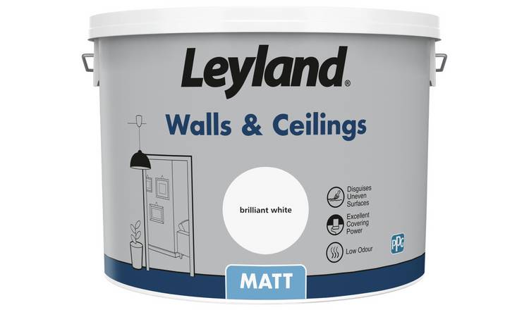 Buy Leyland Wall Matt Emulsion Paint 10L - White, Paint