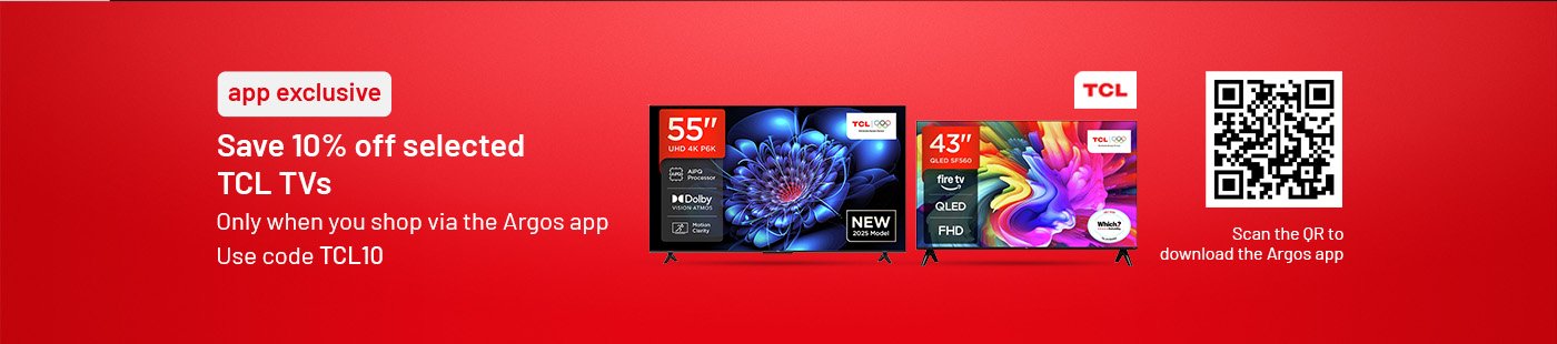 Save 10% off selected TCL TVs with code TCL10. download the app.