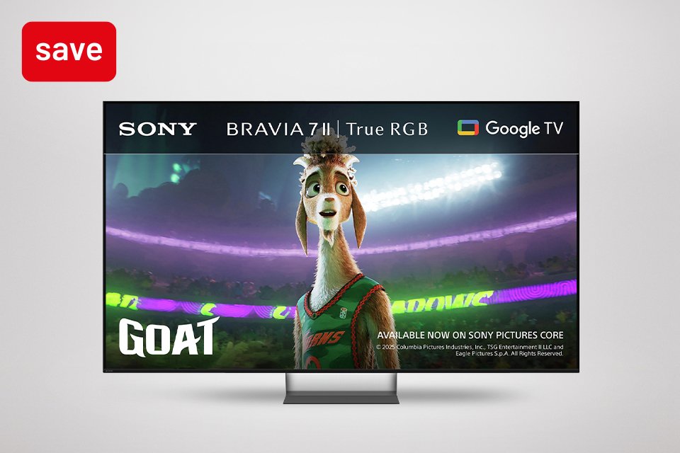 Save on selected Sony TVs with codes SONY10 and SONY20.