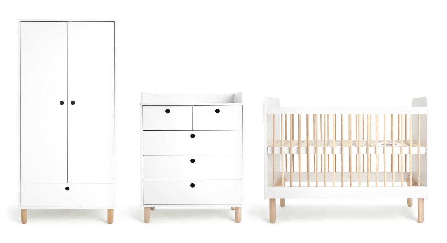 Habitat Eden 3 Piece Nursery Furniture Set - White