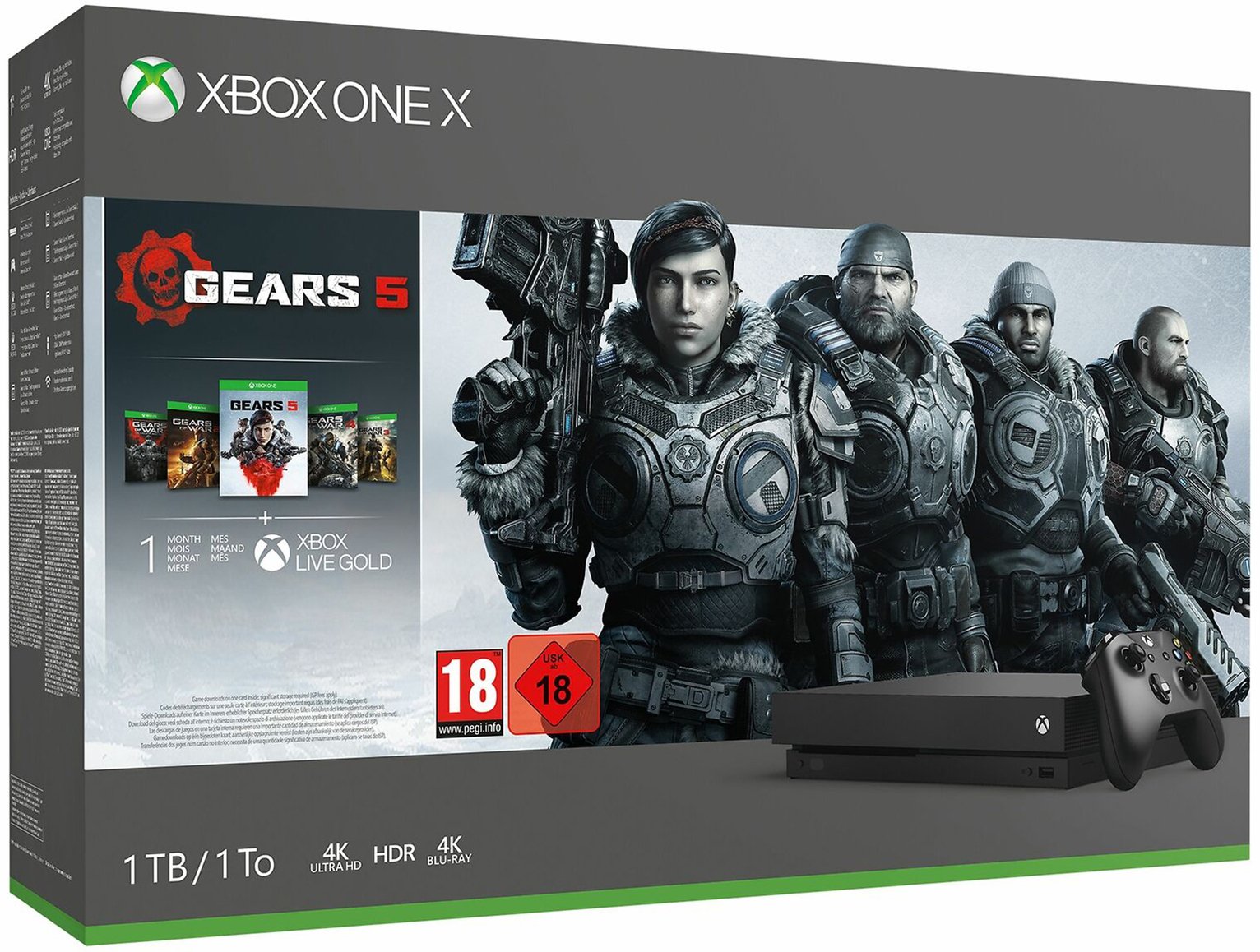 Xbox One X 1TB Console & Gears 5 Bundle