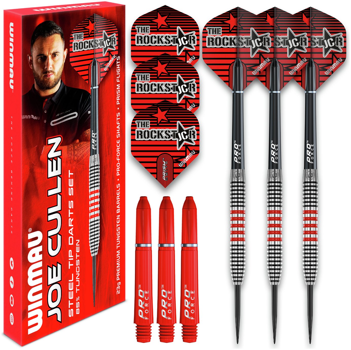 Winmau Joe Cullen 23G 85% Tungsten Darts Set