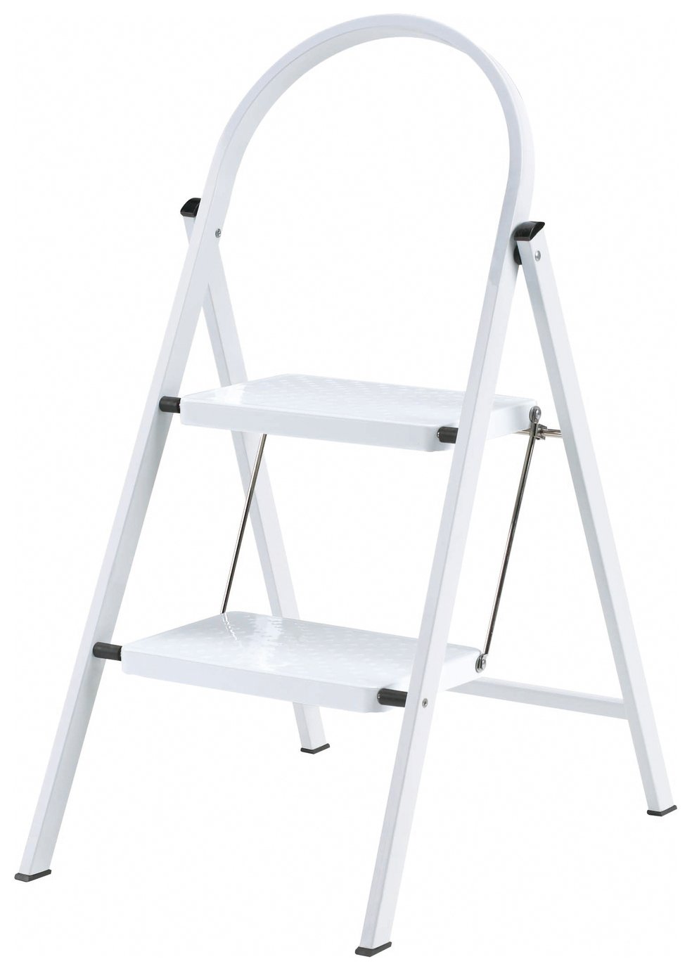 Werner 2 Tread Steel-Framed Stepstool - White