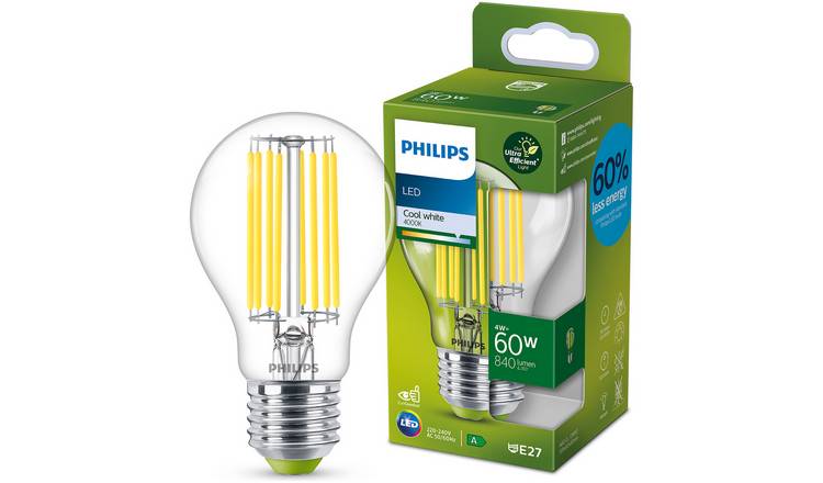 Philips 4W - 60W LED ES Ultra Efficient Light Bulb