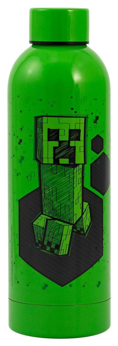 Zak Minecraft Stainless Steel Creeper Water Bottle - 700ml