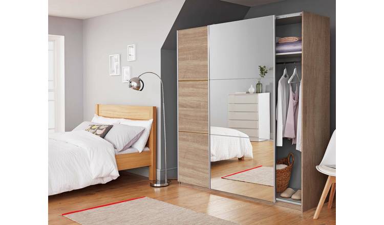 Argos sliding mirror deals wardrobe