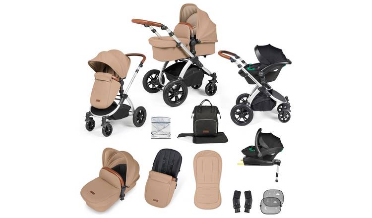 Ickle Bubba Stomp Luxe i-Size, Isofix Travel System Desert