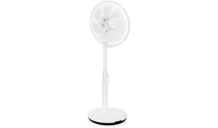 Princess Smart DC White Pedestal Fan - 16 Inch