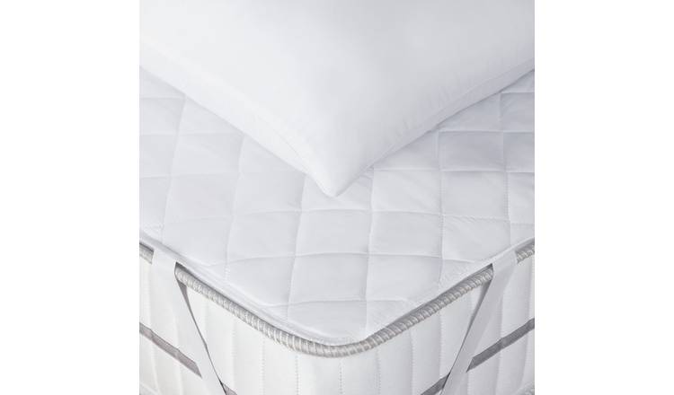 Buy Argos Home Stain Resistant Mattress Protector - Double | Mattress  protectors | Argos