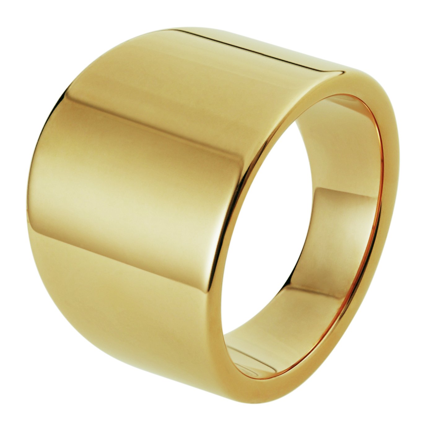 Inara Yellow Gold Plated Ceramic Graduated Ring