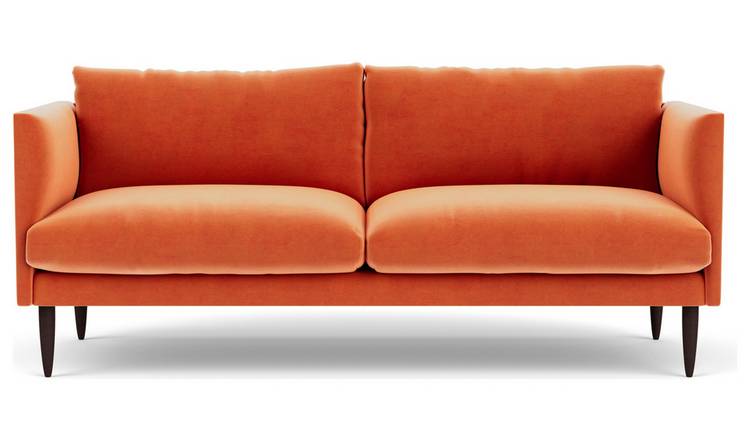 Burnt orange deals 3 seater sofa