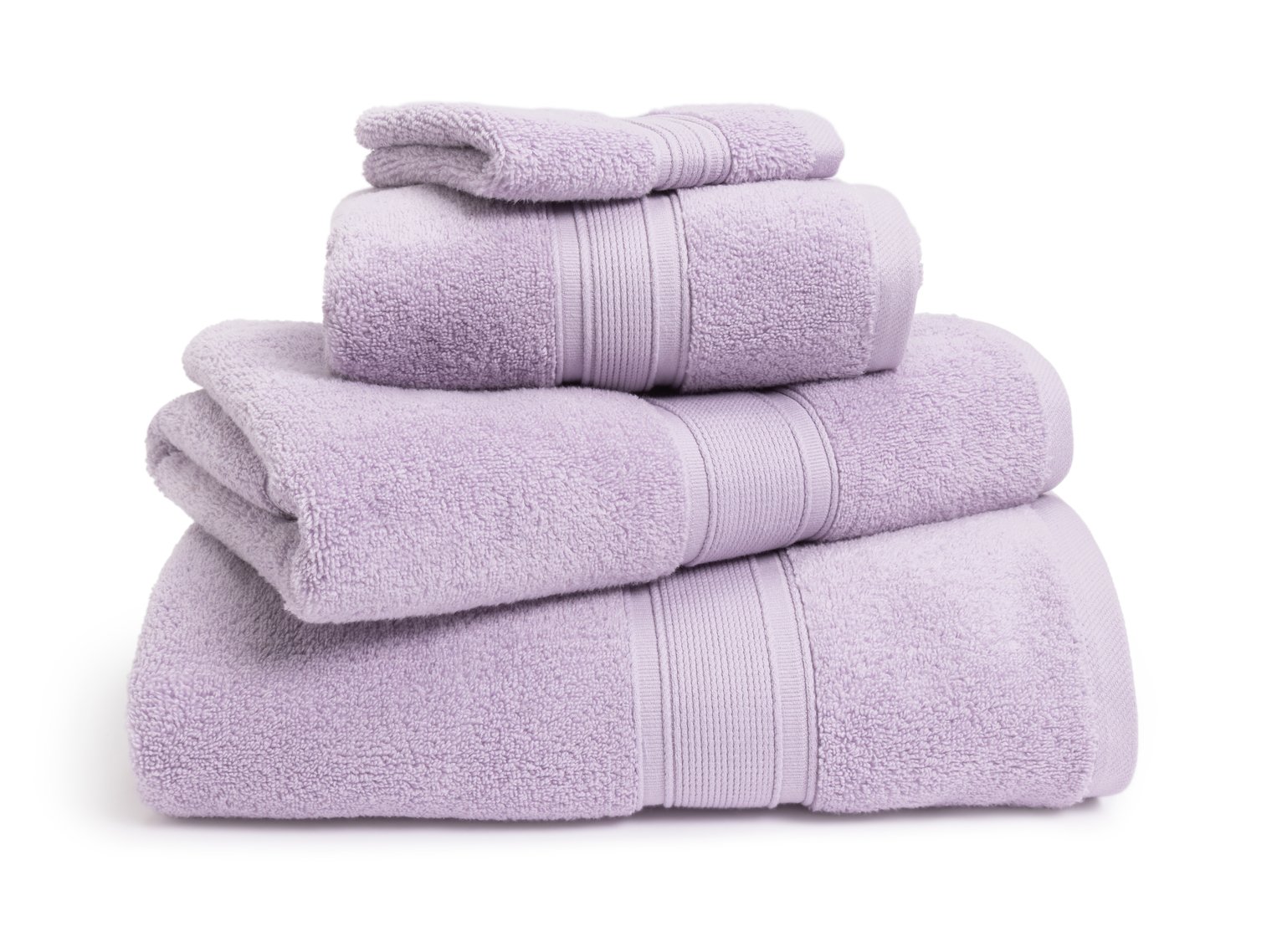 Habitat Supersoft Plain 4 Piece Towel Bale - Lilac