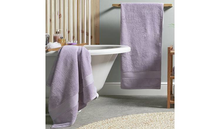 Habitat Supersoft Plain 4 Piece Towel Bale - Lilac