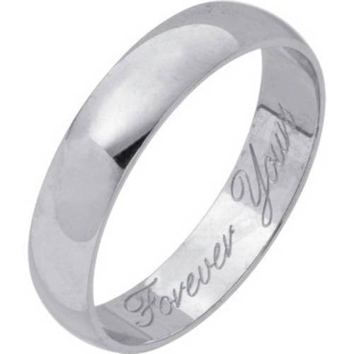 Buy Revere 9ct White Gold Heavyweight Message Wedding Ring 4mm Mens rings Argos