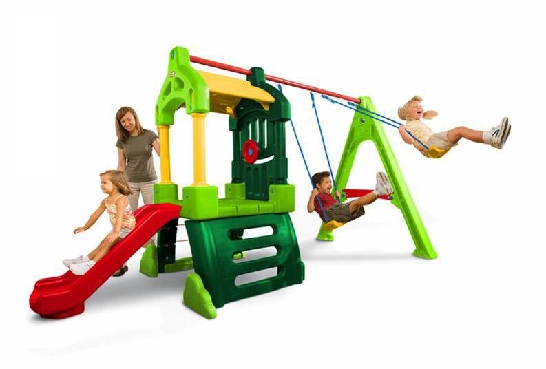 Little Tikes Clubhouse Swing Set Natural.