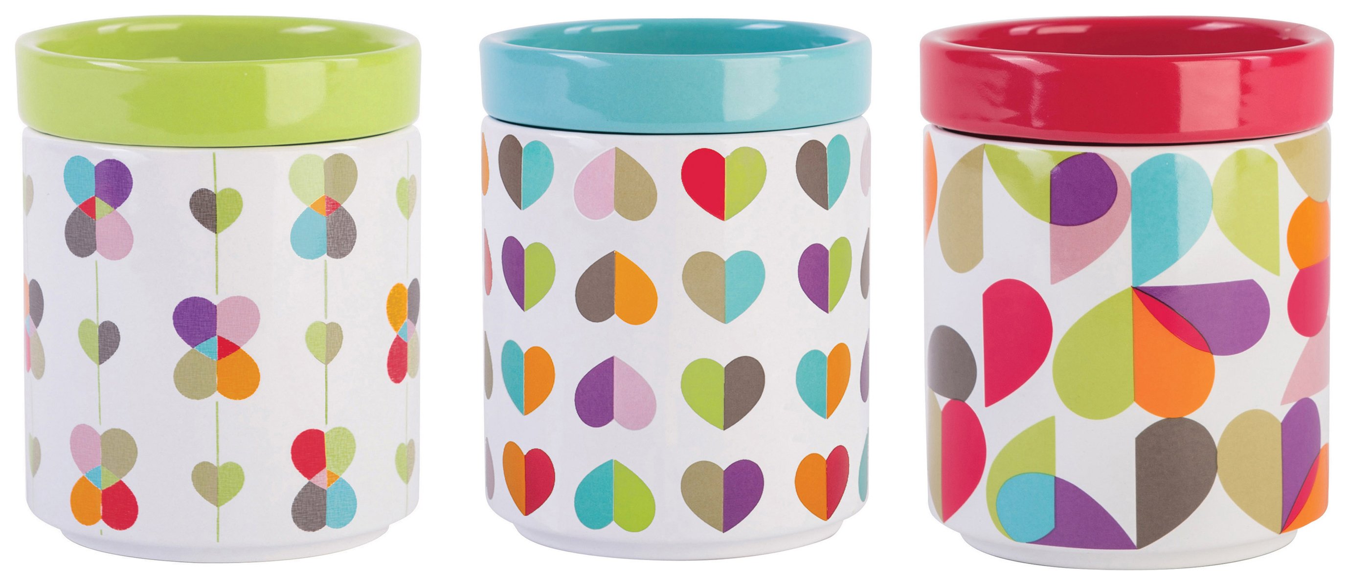 Beau and Elliot Set of 3 Stackable Storage Jars