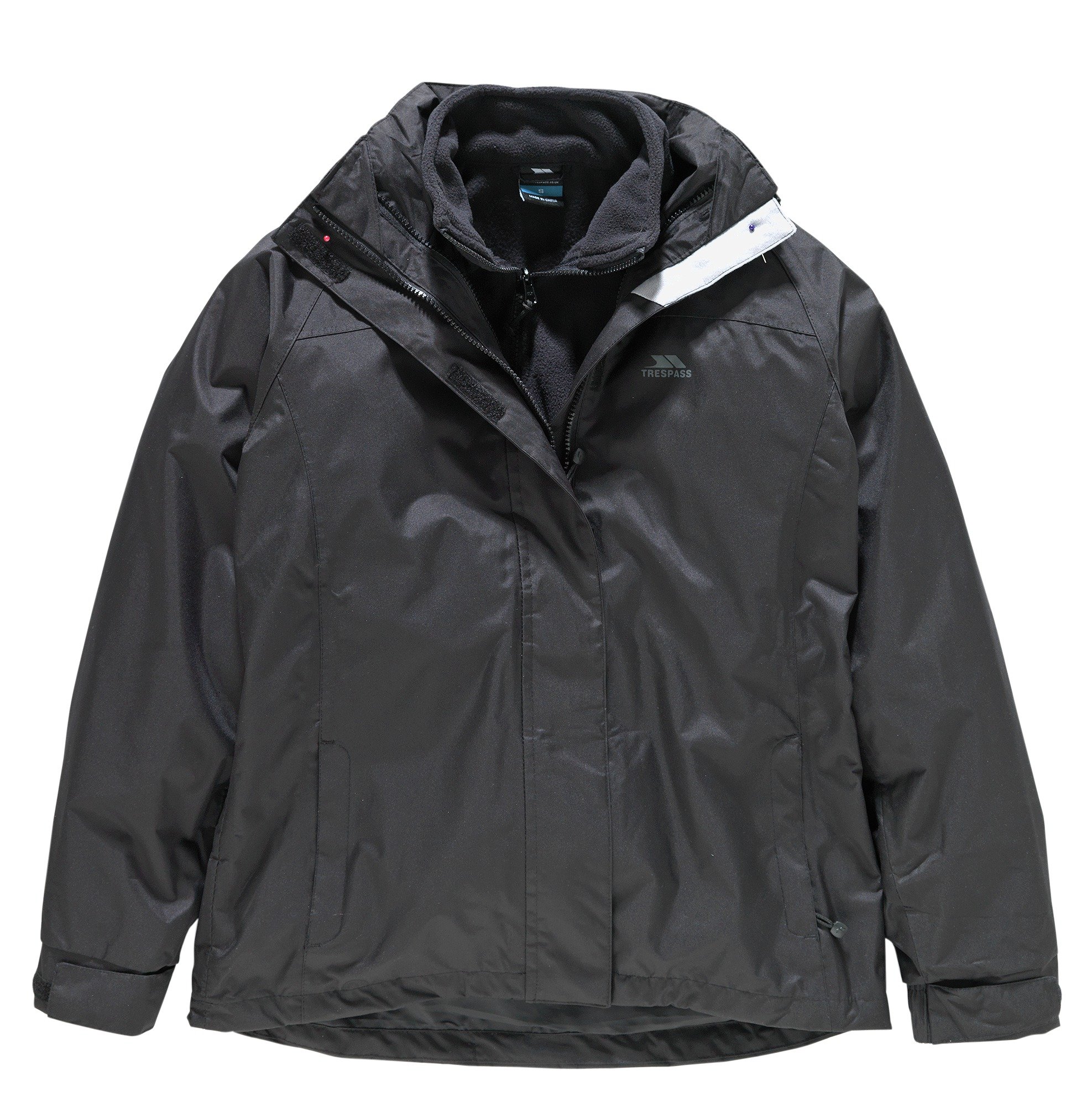 Trespass Black 3-in-1 Jacket & Fleece - Extra Large