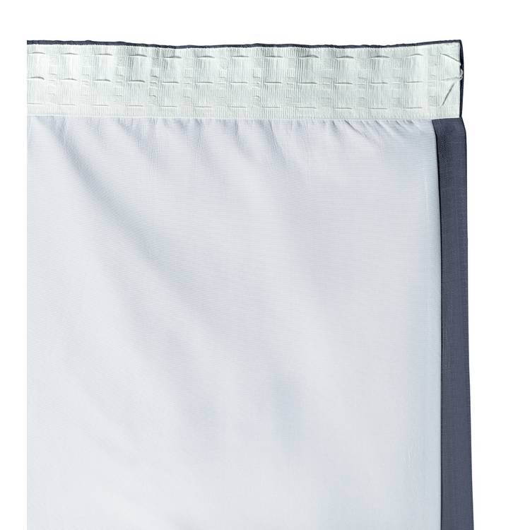 Habitat Linen Look Blackout Pencil Pleat Curtains -Navy 0