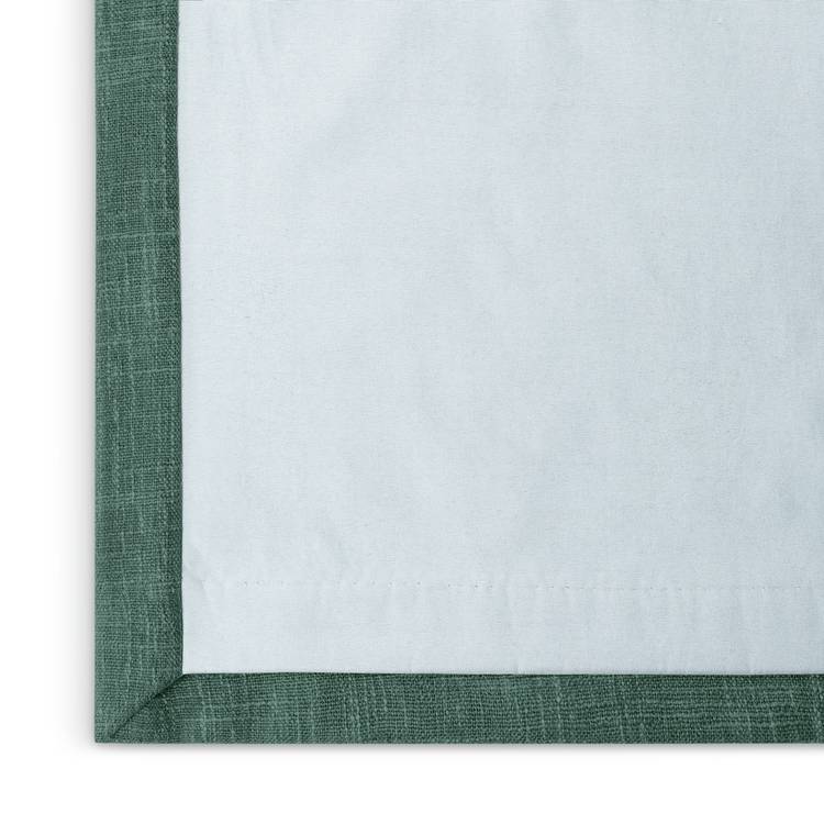 Habitat Linen Look Blackout Pencil Pleat Curtains - Green 0