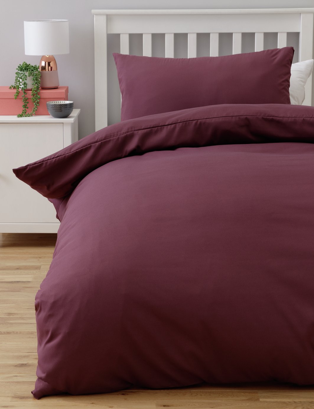 Silentnight Supersoft Plain Mulberry Bedding Set - Single