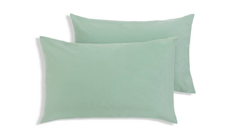 Argos white pillow store cases