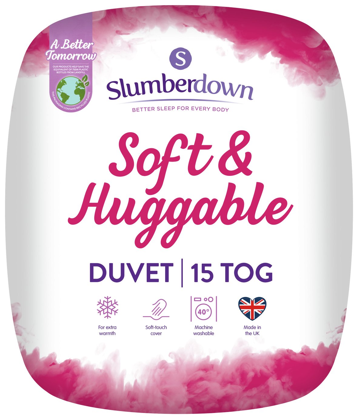 Slumberdown Soft & Huggable 15 Tog Duvet - Superking