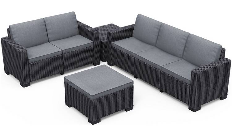 Buy Keter California 5 Seater Garden Sofa Set Patio sets Argos